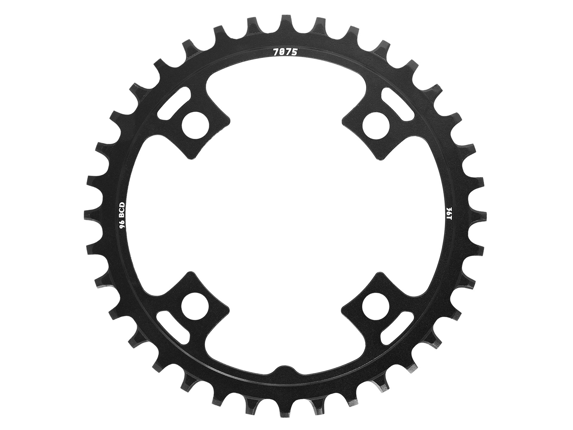 ΔΙΣΚΟΣ ΦΥΛΛΟ SUNRACE CRMX00 NARROW-WIDE 36T ALLOY BLACK BCD 96