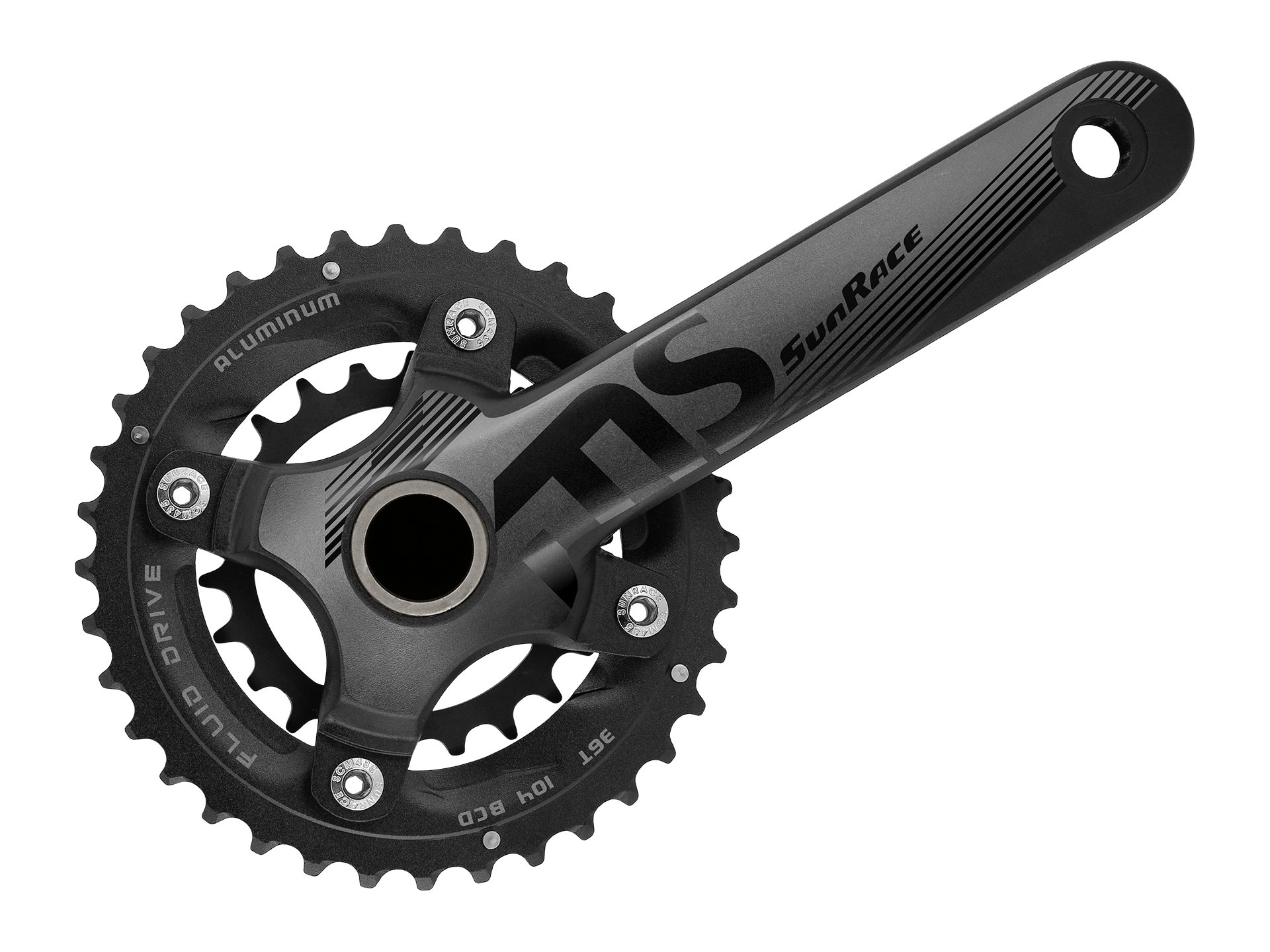 ΔΙΣΚΟΒΡΑΧΙΟΝΑΣ SUNRACE FCMS66 175mm 36/22T 10 ΤΑΧΥΤΗΤΩΝ ΜΕ ΜΕΣΑΙΑ ΤΡΙΒΗ