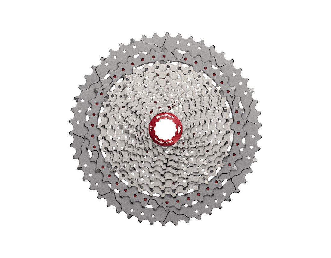 ΚΑΣΕΤΑ SUNRACE CSMX80 11-50 11 ΤΑΧΥΤΗΤΩΝ METALLIC SILVER