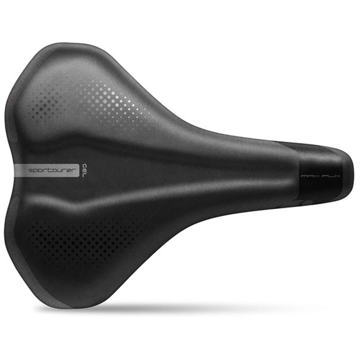 Sportourer MAX FLX Gel Hi-Viz Saddle - black