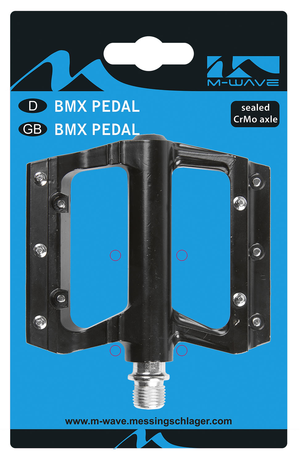 ΠΕΤΑΛΙΑ M-WAVE BMX FLAT 9/16'' ΑΛΟΥΜΙΝΙΟΥ ΜΕ ΒΙΔΑΚΙΑ ΜΑΥΡΑ 313315