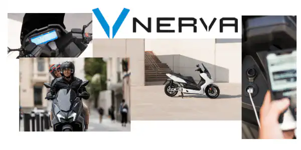 Ηλεκτρικά scooters Nerva με ψηφιακή οθόνη και συνδεσιμότητα smartphone